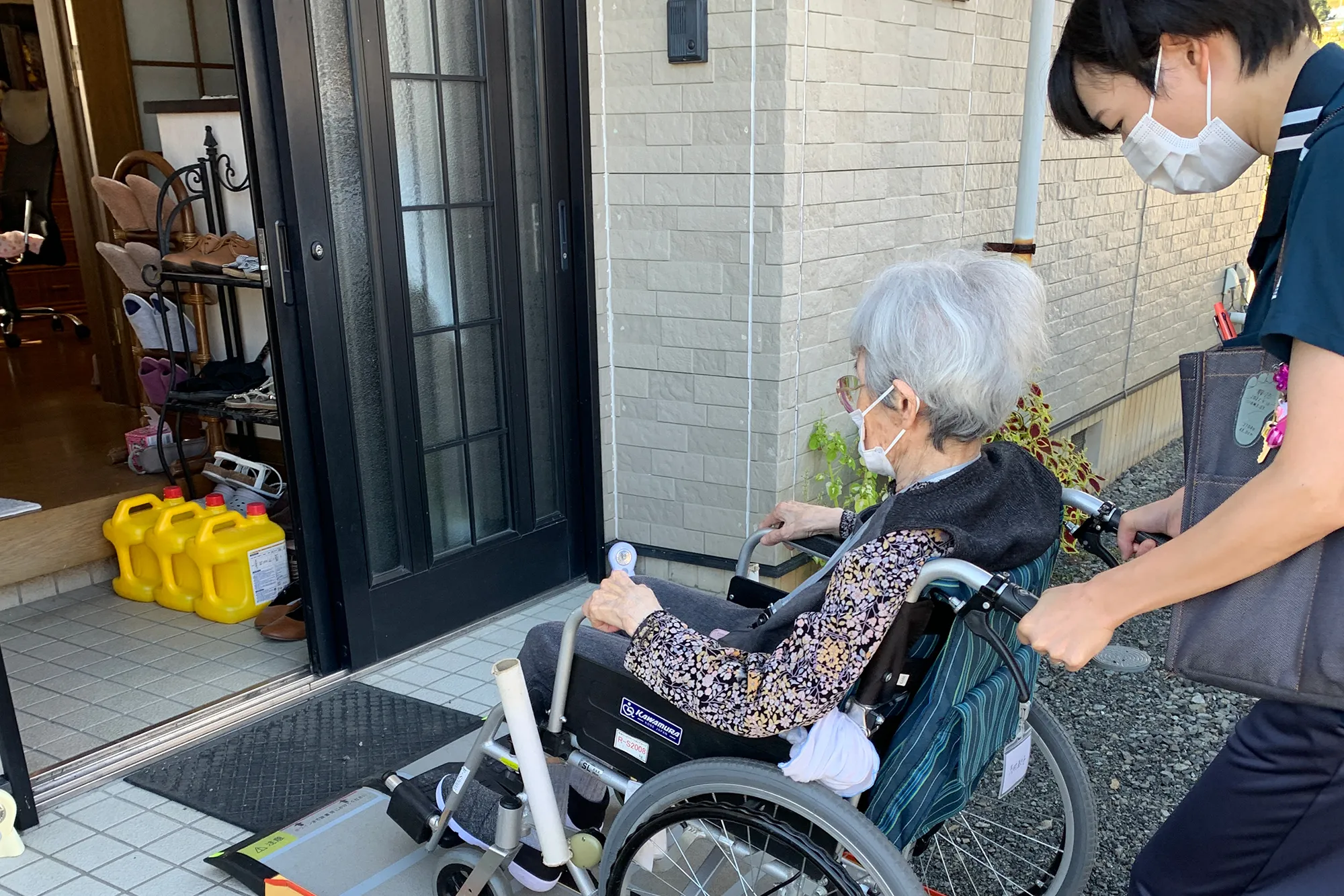 自宅訪問指導の様子